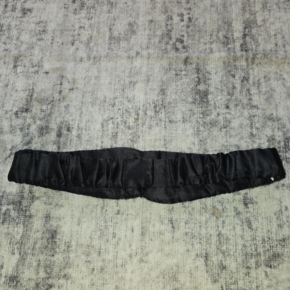 Sequin Beaded Stretch Belt Womens M/L Black Iridescent Snap Waist Evening - Picture 3 of 11